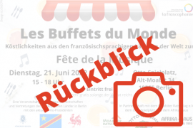Motiv Rückblick auf Buffets du Monde